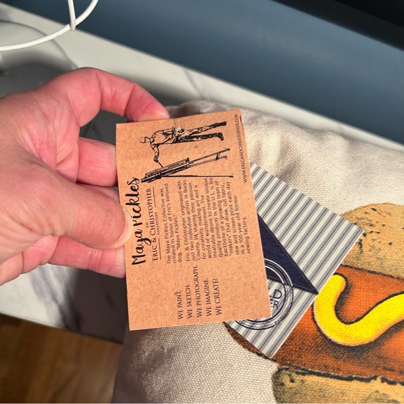 Maya pickles hot dog rectangle pillow - Picture 4 of 9